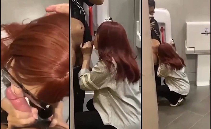 GenZ bây giờ bạo vkl . Đưa bé FWB 2k6 kính cận bú bu public trong toilet rap phim như chốn không người