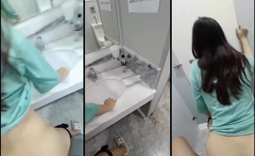 Cặp đôi Genz đụ public ngay trong toilet rạp phim . Đã địt lén còn rên rỉ khẩu dâm om sòm bạo vãi cả chưởng