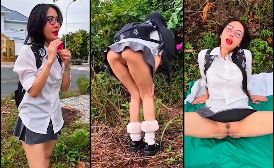Idol Pongyuki hoá thân thành nữ sinh vào rừng khoe bím bị Long Mộng Gà địt trần xuất trong lên đỉnh co giật Part 1